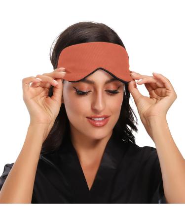 Haskirky Light Blocking Eye Mask Breathable and Adjustable Adult Men and Women Travel on Business Trips Yoga Meditation Light Smooth Comfortable Eye Mask Office Deep Sleep Goodies Pure Plain Brown - Buy Online on GoSupps.com