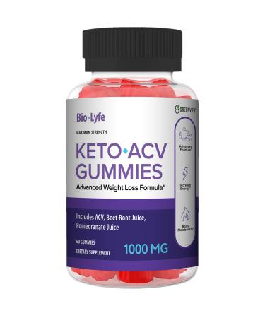 BioLyfe Keto ACV Gummies - Xtra Strength Formula for Optimal Detox Support (60 Gummies)