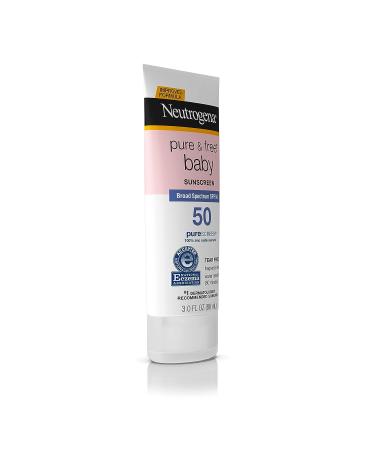 Neutrogena Pure & Free Baby SPF 50 Sunscreen 3 oz (88ml) - Buy Online on GoSupps.com