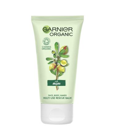 Garnier Organic Argan Multi Use Rescue Balm for Face Body and Hands Instantly Nourishes and Soothes Dry Hands & Dry Patches 50 ml