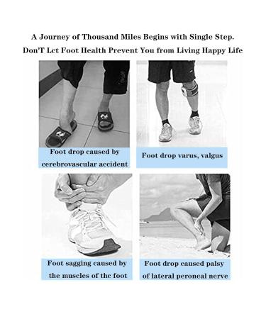 SFKLYU Footrest Orthesis Ankle Support - Removable Bandage Drop Foot Splint for Walking | Left Size S - Buy Online on GoSupps.com