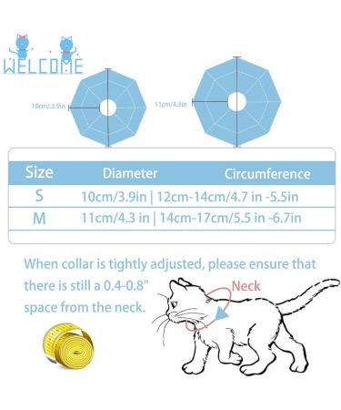 Ohcozzy Adjustable Neck Rope Cat Collar - Soft Anti-Leak Protective Collar for Post-Operation Pets (Size M Light Blue) - Buy Online on GoSupps.com