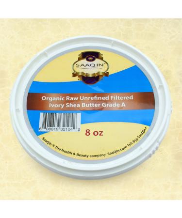 Authentic Organic IVORY Shea Butter FILTERED & CREAMY 8 Oz