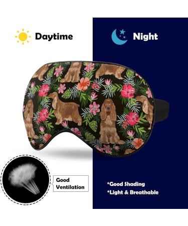 Cocker Spaniel Sleep Mask - Adjustable Eye Cover for Sleeping and Travel - Blocks Light for a Restful Nap - Men and Women - Buy Online on GoSupps.com