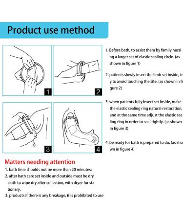 Adult Waterproof Arm Cast Cover - Reusable Full Arm Protector for Shower & Bath - Buy Online on GoSupps.com