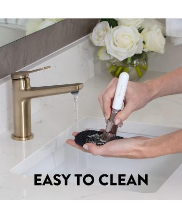 Keshima Flat Top Kabuki Foundation Brush - Premium Brush for Liquid, Cream & Powder Makeup - Buffing, Blending, Face Brush (Regular Size, White) - Buy Online on GoSupps.com