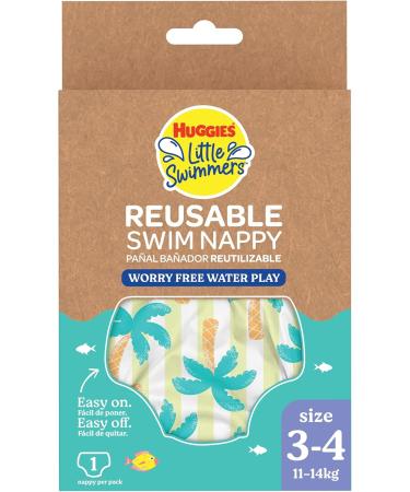 Huggies Little Swimmers Reusable Swim Diapers Size 3-4 Tropical (11-14 kg) - Best for International Shipping - Buy Online on GoSupps.com
