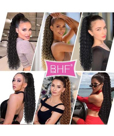 24-inch Long Curly Drawstring Ponytail Extension in Synthetic Hair - 4# Color | Women's Hairpiece - Buy Online on GoSupps.com