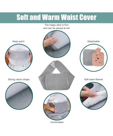 1000ml Pink PVC Hot Water Bottle with Waist Warmer Cover - Neck, Shoulder, Back, Legs Warmth - Buy Online on GoSupps.com