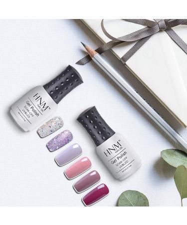HNM Gel Nail Starter Kit | 6 Colors Gel Nail Polish Set with 24W LED Curing Lamp | Base & Top Coat | UV LED Soak Off Remover Wrap | Manicure Tools Gift Set - Buy Online on GoSupps.com