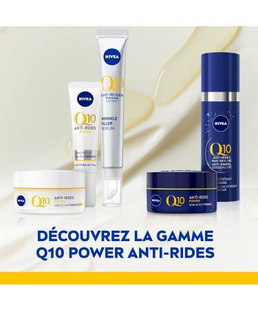 NIVEA Q10 Power Anti-Wrinkle + Firming Day Cream SPF15 (1x50ml) anti-aging cream enriched with Q10 & with 10X more creatine moisturizing cream women's face care - Buy Online on GoSupps.com