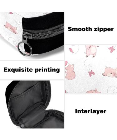 GIAPB Period Bag - Animal Pig Color Sanitary Napkin Storage & Makeup Pouch - Buy Online on GoSupps.com