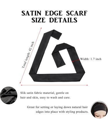 4 Pcs Wig Kit for Lace Front Wigs for Beginners Cosplay Girls Women 113g Hair Edge Control Wax Pomade Styling Gel Double Sided Edges Brush 3 In 1 Edge Brush Satin Edge Laying Scarf - Black - Buy Online on GoSupps.com