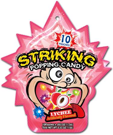 Striking Popping Candy Lychee Flavour 15g (Pack of 2) - Buy Online on GoSupps.com