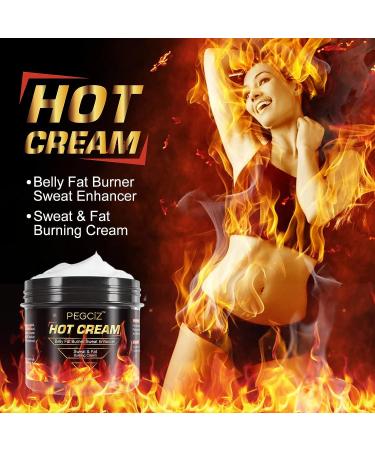 Pegciz Hot Cream for Belly Fat Burner & Anti Cellulite - Sweat Cream for Women & Men - Weight Loss & Cellulite Cream for Thighs, Belly, Butt - Firming & Slimming Cream - Buy Online on GoSupps.com