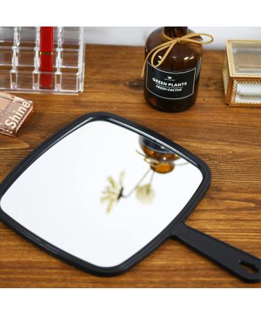 SDlumeiy Black Hand Mirror 12.6x9 inches - Beauty Barber Handheld Mirror 3pack - Buy Online on GoSupps.com