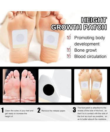 Height Growth Patches - 10 Healthy Bone Growth Stickers for Ages 12-36 | Boost Height Naturally - Buy Online on GoSupps.com