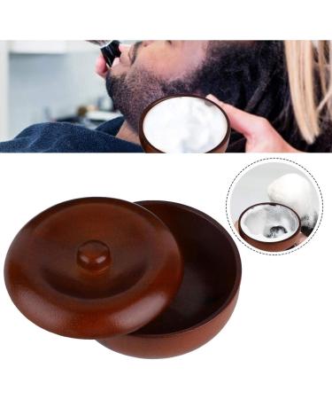 Jengaoo Wooden Shaving Bowl with Lid - Men's Shaving Foam Bowl Gift | 9.7 cm x 5.3 cm | International Shipping - Buy Online on GoSupps.com