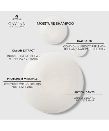 Alterna Caviar Anti-Aging Replenishing Moisture Shampoo - Hydrating Formula for Dry, Brittle Hair - Sulfate Free 8.5 Fl Oz - Buy Online on GoSupps.com