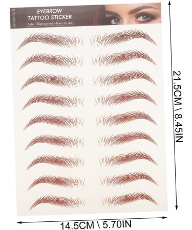 Beatifufu 8pcs Imitation Eco Eyebrow Sticker Grooming Stickers Beauty Eyebrows Stickers Fake Eyebrow Stickers Makeup Stickers Water Transfer Eyebrow Sticker Waterproof Eyebrow Sticker - Buy Online on GoSupps.com