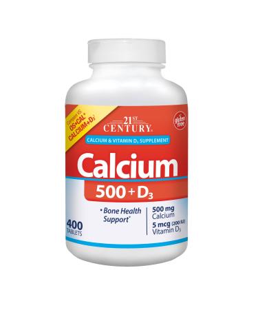 21st Century Calcium 500 + D3 400 Tablets
