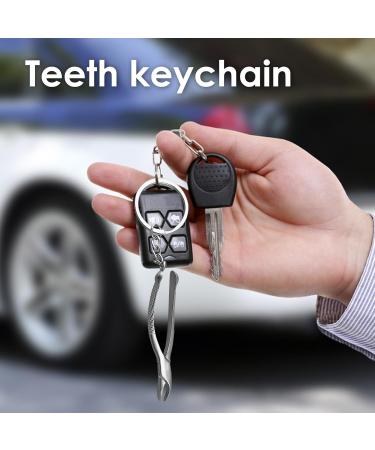 Aznever Dentist Key Trailer | Women's Teeth Keychain for Car Keys | Dental Assistant Gift | Durable Key Trailer for Dentists - Buy Online on GoSupps.com