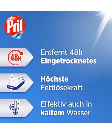 Pril Kraft Gel Ultra Plus - 16x450ml Hand Dishwashing Detergent for Ultimate Grease Removal Works Even in Cold Water - 48h Dried Food Removal - Buy Online on GoSupps.com