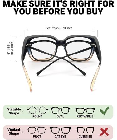 Buy SIPHEW Blue Light Filter Glasses - Stylish Computer Glasses for Eye Protection (Black & Brown No Prescription Needed) - International Shipping Available - Buy Online on GoSupps.com
