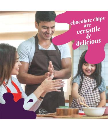 Healthy Crunch Semi-Sweet Chocolate Chips - Dairy Free & Vegan - 6 Units x 283g - Ideal for Chocolate Chip Cookies High Protein Snacks Organic Snacks Nut-Free Spread - Healthy Snacks for Adults - Buy Online on GoSupps.com