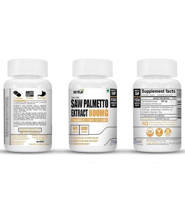 Saw Palmetto Extract 800MG (120 Capsules) 120 Count (Pack of 1) - Buy Online on GoSupps.com