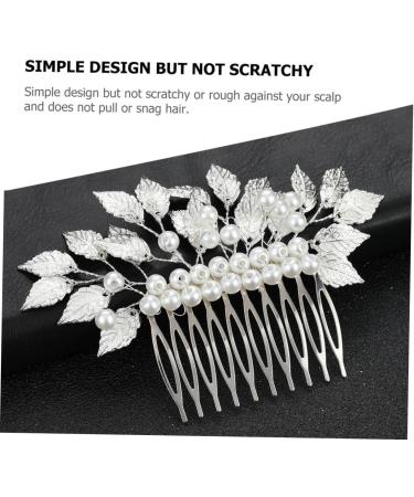 Ipetboom Hair Accessories Gold Hair Pin Wedding Hair Comb Pearl Headpiece Bridal Hair Comb Clip Girls Hair Clips Chic Hair Comb Pin Wedding Hairpin Comb Vintage Zinc Alloy Bride - Buy Online on GoSupps.com