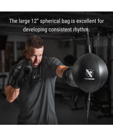 Hayabusa Double Ended Bag Classic Sphere - Black  12 Inches - Buy Online on GoSupps.com