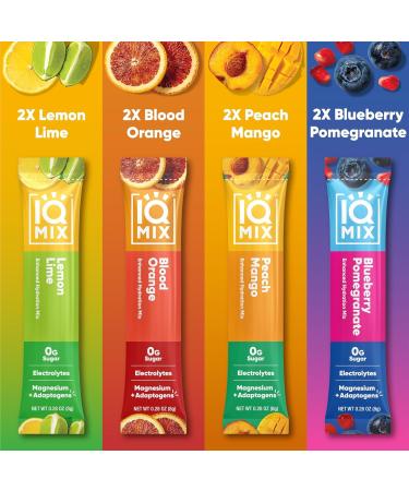 Electrolytes Powder Packets - Sugar Free - Hydration Supplement Drink Mix with Keto Electrolytes - - Sampler Pack (8 Count)