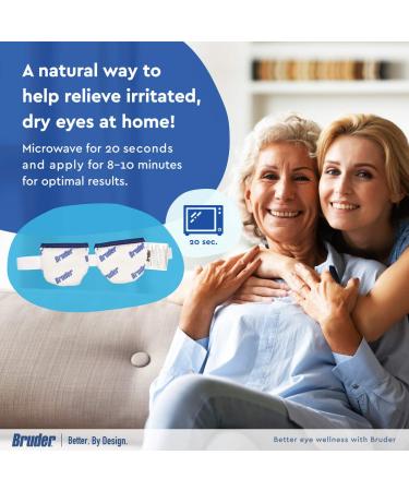 Bruder Moist Heat Eye Compress (Pack of 2) - Fast Acting Relief for Dry Eye - Buy Online on GoSupps.com