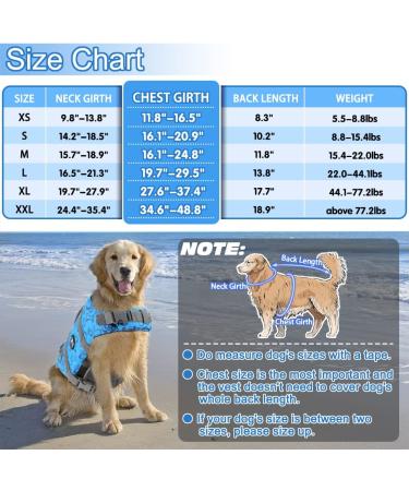 Emust Dog Chimney Reflecting & Adjustable Protective Vest - Improved Buoyancy & Rescue Handle for Swimming - 2XL New Blue - Buy Online on GoSupps.com