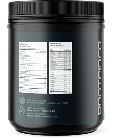 ProteinCo | Pure Whey Protein Concentrate made With New Zealand | Grass Fed | Gluten Free | 24 g of Protein | (454 g Unflavored) Unflavored 454 g - Buy Online on GoSupps.com