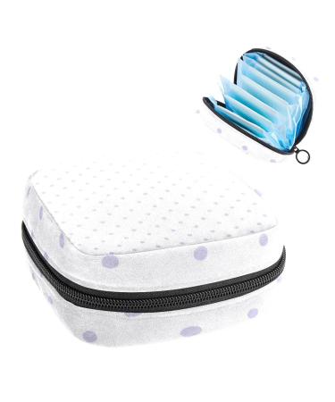 Women's bonds storage pockets Stillpad holder purple polka dots sample portable period kit bag feminine product bag for women girls color3