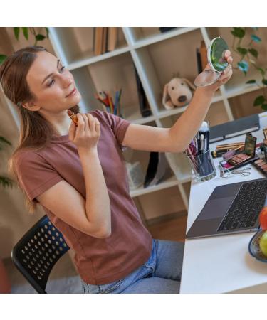 Traziewell Gold Mirror Compact for Women and Girls Unique Travel Makeup Mirrors Portable Double Sided Small Folding Mirror JZ000123 Jz000123 Three Seats - Buy Online on GoSupps.com