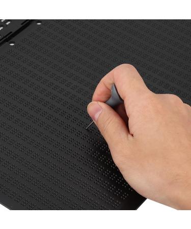 HUSHUI Braille Slate Stylus Kit - Portable 27 Lines 30 Cells Braille Writing Board & Learning Tool for Easy Braille Writing - Buy Online on GoSupps.com