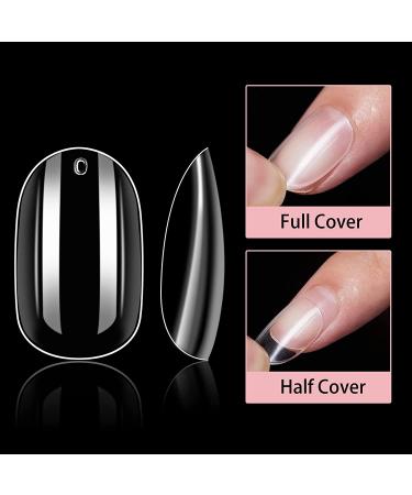 Makartt Short Oval Press On Nails - 500pcs Full Cover False Nails for DIY Nail Art - 10 Sizes, Acrylic Soak Off Tips - Clear Short Oval Nails for Nail Salons - Buy Online on GoSupps.com