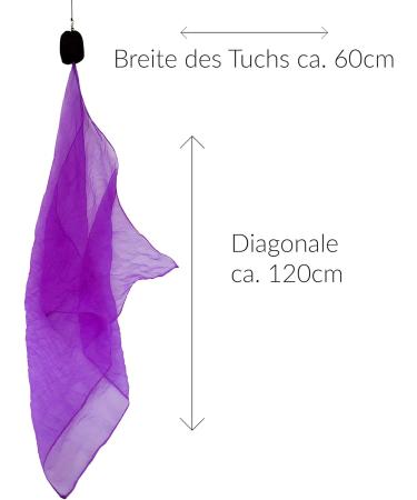 Buy Diabolo UV Glow Poi - Purple Angel Wings Spinning Poi for Beginners & Professionals | 60cm Soft Spiral Poi - International Shipping - Buy Online on GoSupps.com
