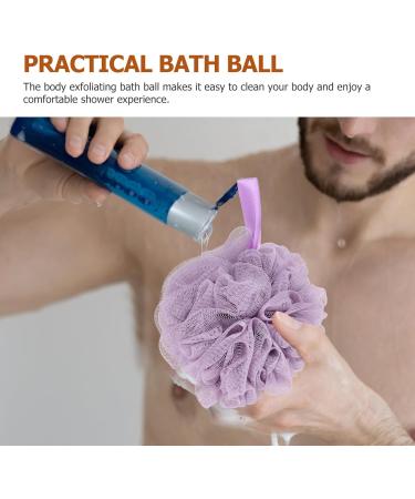 Beavorty 4pcs Shower Loofah Set | Exfoliating Bathing Balls for Smooth Skin | Ideal for Body Wash & Skincare - Buy Online on GoSupps.com