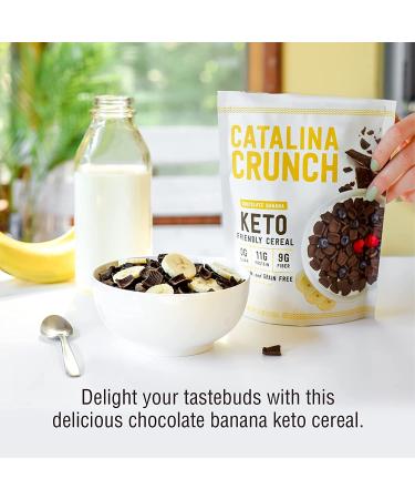 Catalina Crunch Keto Cereal - Chocolate Banana 9oz | Low Carb & Crunchy - Buy Online on GoSupps.com