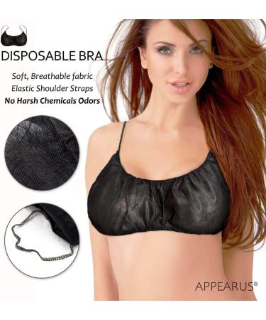 APPEARUS 50 Ct. Black Disposable Backless Spa Bras for Women - Spray Tanning and Body Treatments - Buy Online on GoSupps.com