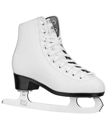 Lake Placid Cascade Girl's Figure Ice Skate White 2