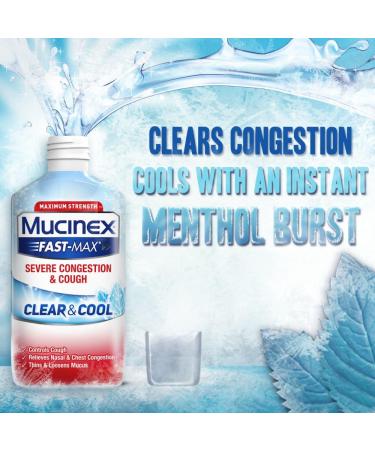 Mucinex Fast-Max Clear & Cool Severe Congestion & Cough Liquid 6oz - Fast-Acting Relief - Buy Online on GoSupps.com