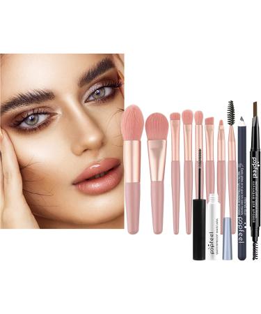 Joyeee All-in-One Makeup Kit for Women - Starter Cosmetics Set with Eye Brushes, Eyeshadow Palette, Mascara, Eyeliner - Perfect Gift for Girls - SET002 - Buy Online on GoSupps.com
