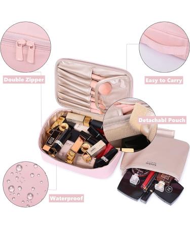 Large Grey Travel Makeup Organizer Bag for Women and Girls | Cosmetic Case - Buy Online on GoSupps.com
