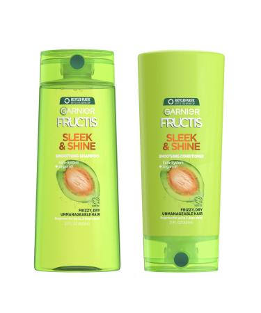 Garnier Fructis Sleek and Shine 22 fl oz - 1 Shampoo + 1 Conditioner  (Family Size)