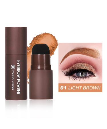Shop MFJS Light Brown Eyebrow Stamp Set | Long-Lasting Fine Texture | Natural Eyebrows Sweat-Resistant Sponge Head | International Shipping - Buy Online on GoSupps.com